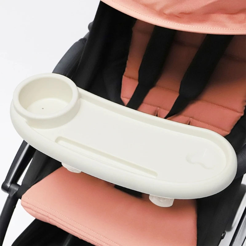 

Lightweight Baby Stroller Food Stand Pram Dinner Table 360 Degrees Rotation- ABS