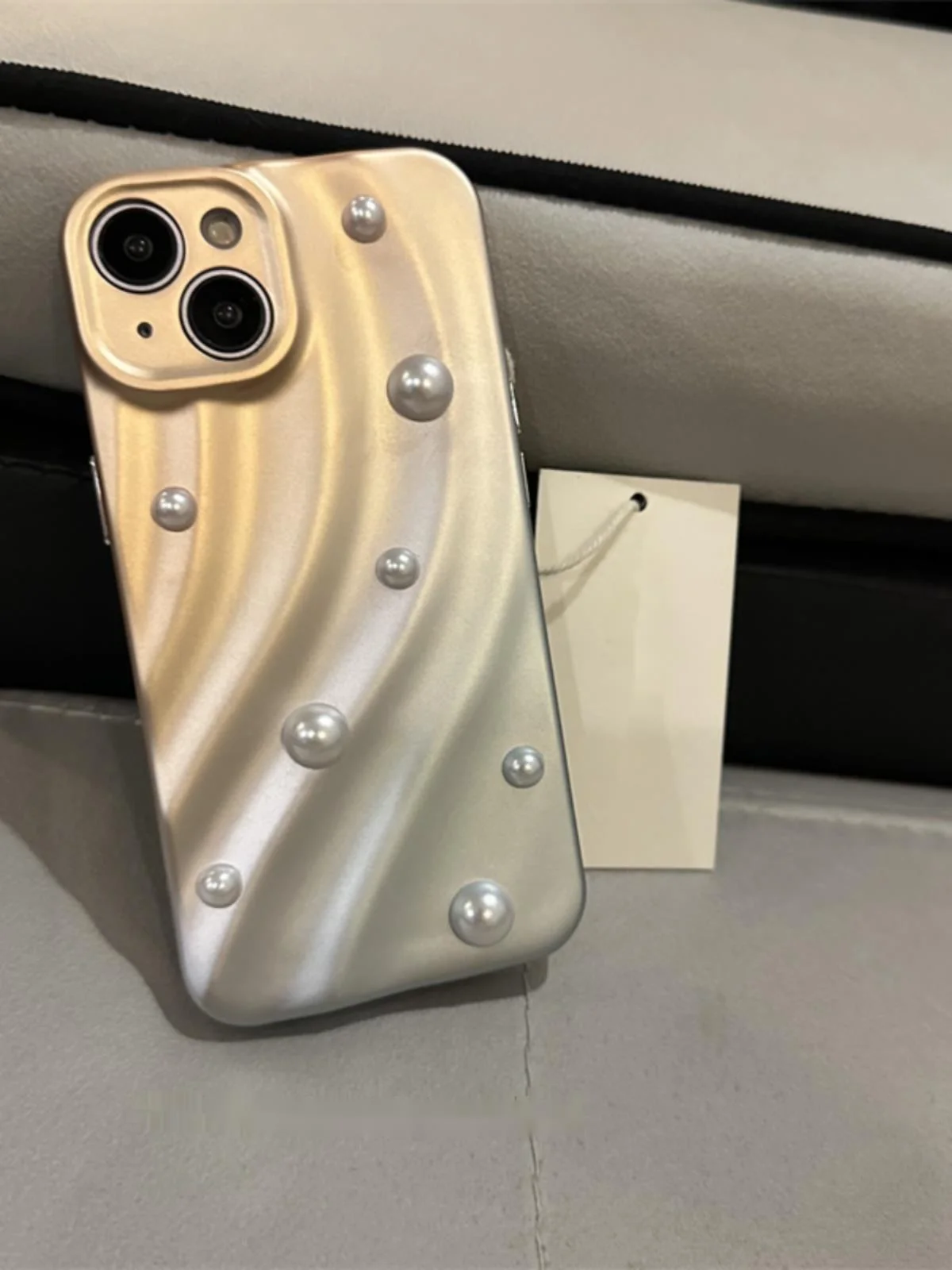 Faltige Perle Mädchen Herz Herbst/Winter Luxus Geeignet für iPhone 15 Telefon Fall 14 Pro Personalisierte 12 Vielseitig 11/13_voghion.com