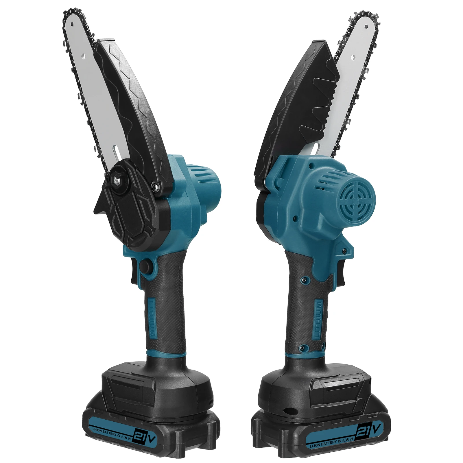 4& MINI TRONÇONNEUSE électrique portable scie à chaîne sans fil coupe à bois EUR 44,80 - FR