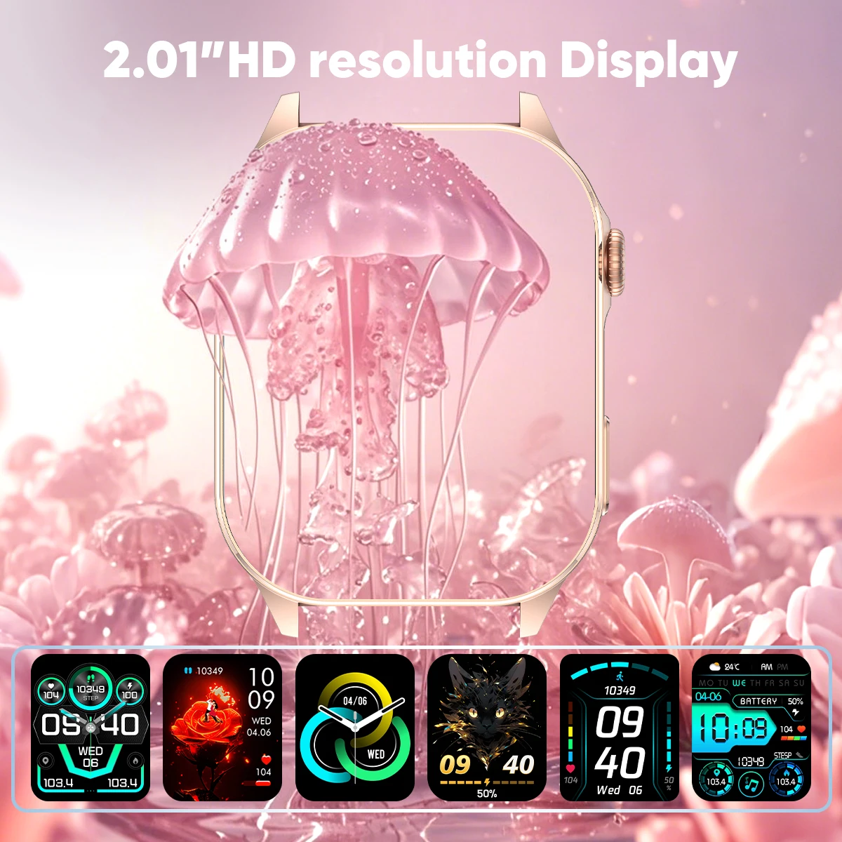 LIGE AMOLED Smart Watch Men 2.01'' Screen Bluetooth Call Health Monitor Waterproof Sport Women Smartwatch New For Android IOS