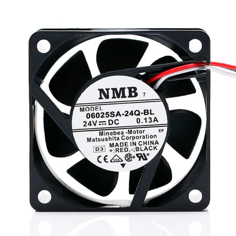 

Wholesale: NMB 06025SA-24Q-BL 6025 24V 0.13A three-wire drive cooling fan