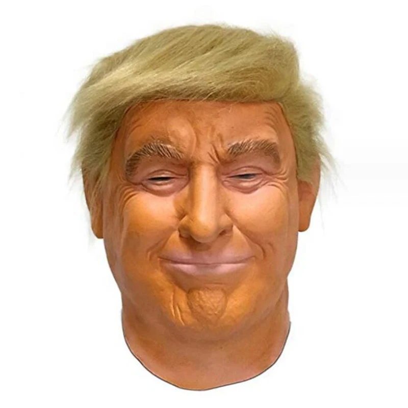 

Funny Cosplay Donald Trump Mask Make America Great Again USA Patriots Party Play Stage Performance Props Gifts