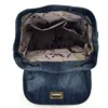 Annmouler Fashion Women Backpacks Large Capacity Daypack Denim Rucksack Drawstring 2022 College Students School Bag For Girls 4