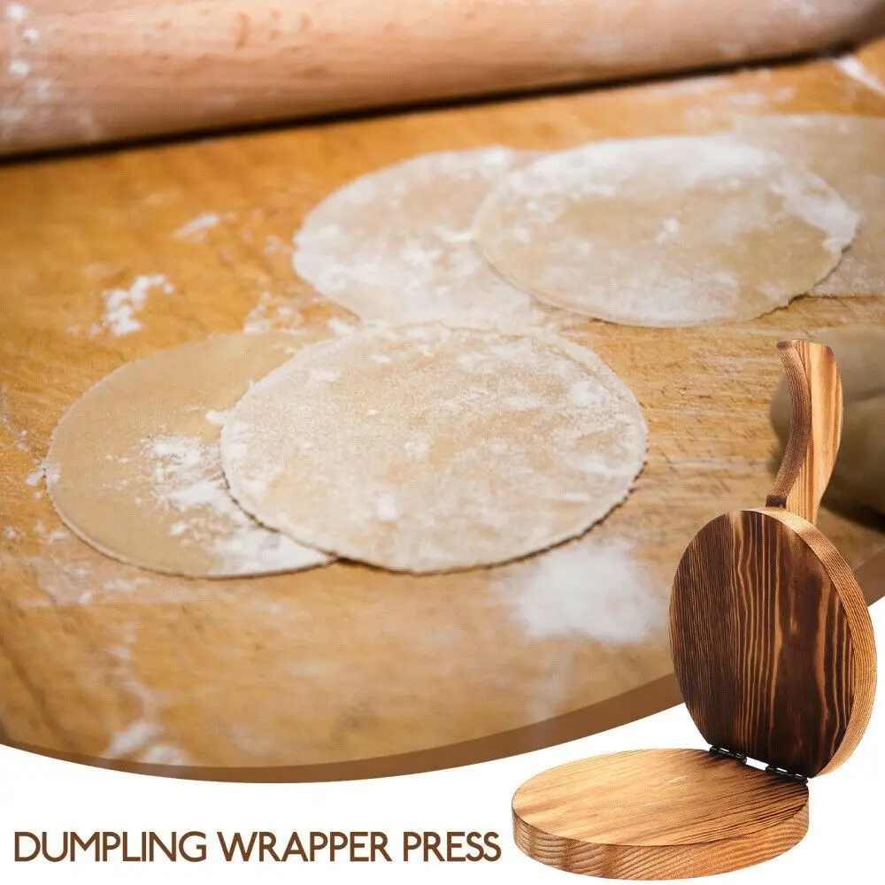 

Wooden Dumpling Wrapper Presser Kitchen Baking Accessories Round Shape Dough Pressing Tool Pastry Tool Chapati Presser