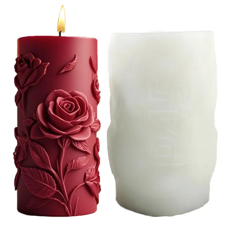 Rose Aromatherapy Candle Mold 2