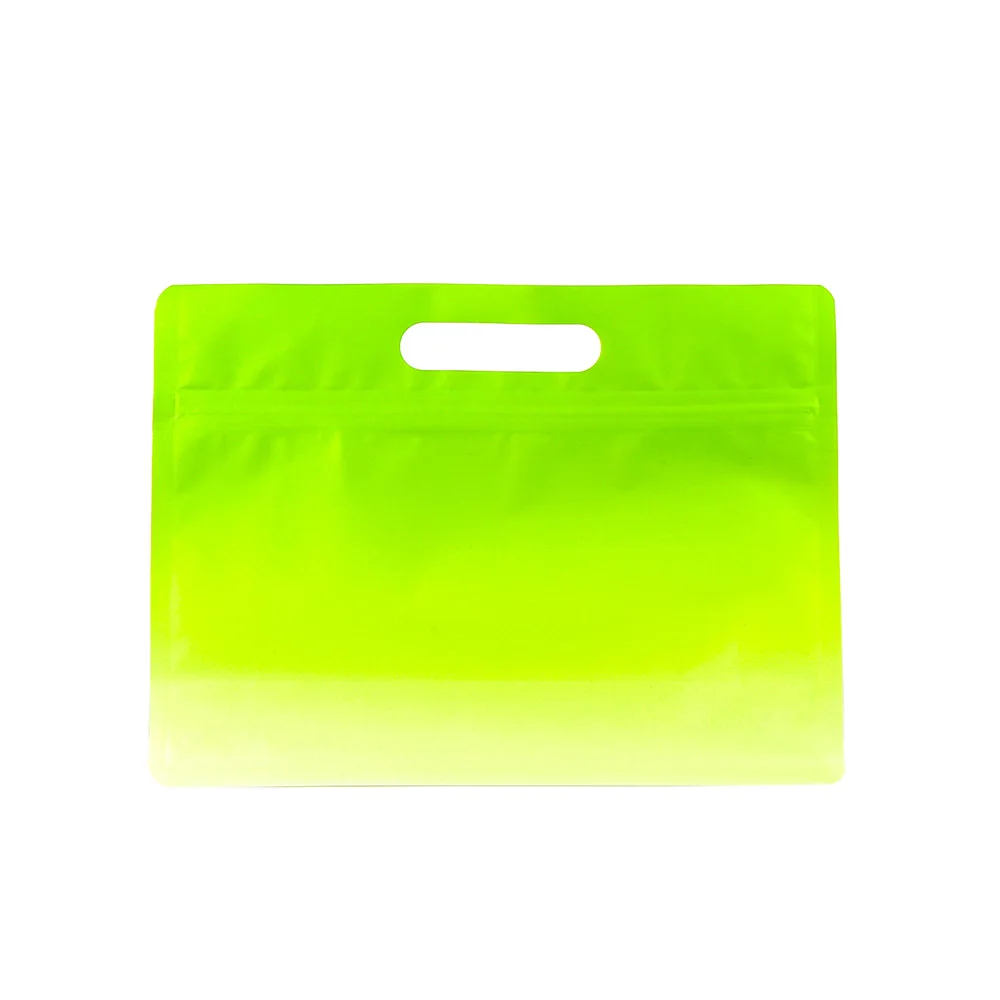 

Plastic Mylar Matte Packaging 50Pcs Biodegradable Resuable Kitchen Storage Pouch Stand Up Zipper Lock Snack Bag With Hang Hole