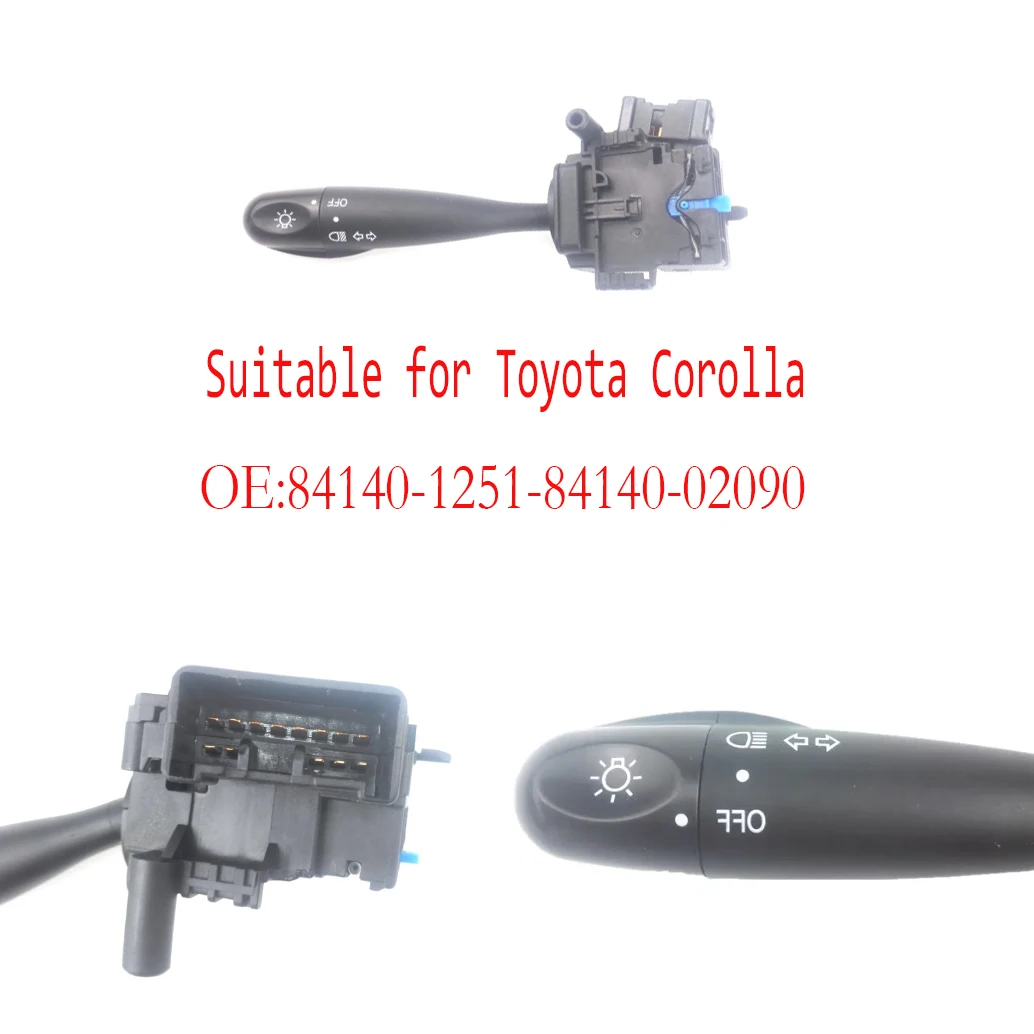 

Подходит для Toyota Corolla 84140-02090, поворотный сигнал, комбинированный переключатель в сборе для фар 84140-1251, внутренние автозапчасти