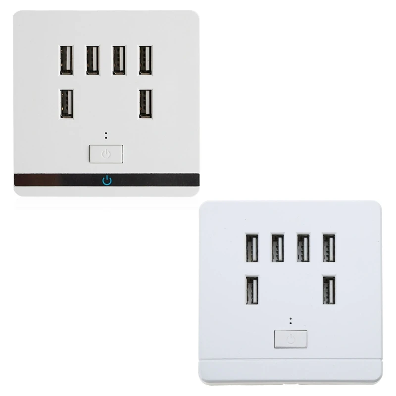 

co530 3.4A 6 Port USB Wall Outlet Power Receptacle Socket Plate Panel