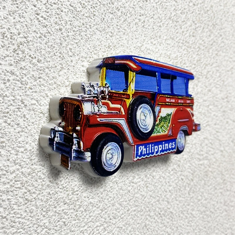 Philippines Souvenirs Home decoration Creative classic car 3D stereo refrigerator sticker collection arts and crafts gifts