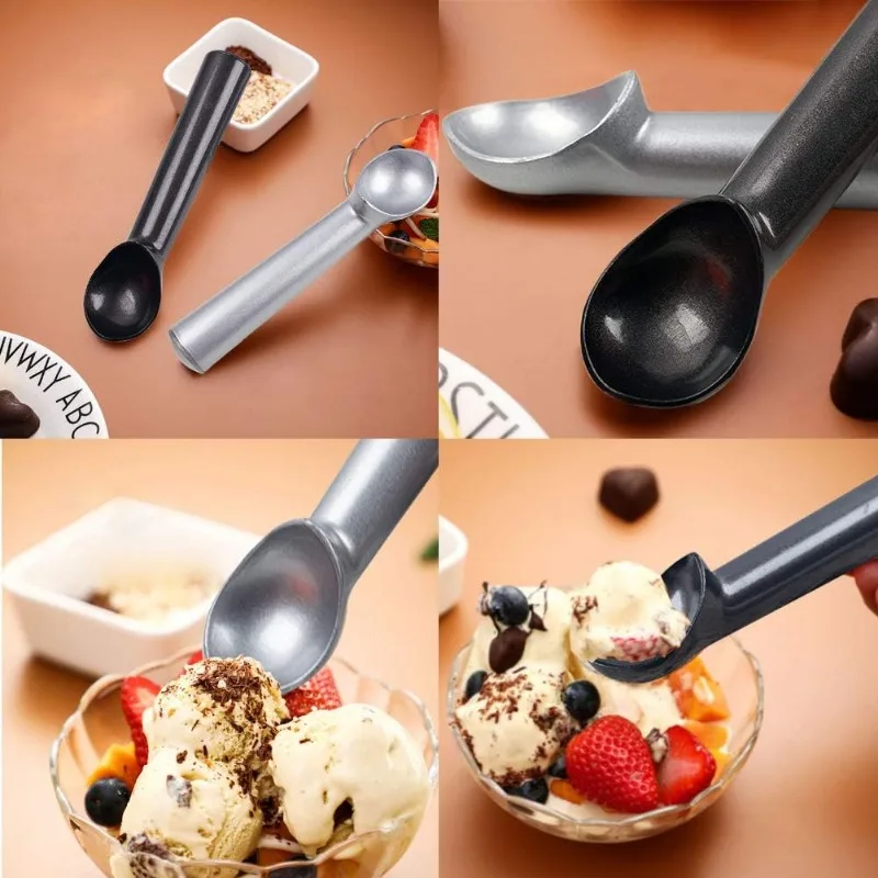 Stainless Steel Ice Cream Scoops Ice Cream Spoon Digger Fruit Balls Watermelon Cookie Spoons Icecream Scooper Kitchen Gadgets ice cream scoop