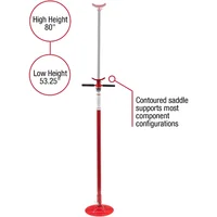 6809A, Underhoist Support Stand, ¾ Ton Capacity, 12 Inch Diameter Base, Contoured Saddle, Bearing Mounted Spin Handle, Sel 2