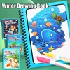 Reusable Book Water Painting Book Early Education Drawing Toys Gifts For Kid's Birthdays, Halloween, Christmas, and Easter 1