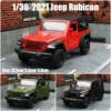 1/36 Jeep Wrangler Rubicon Off-Road Toy Car RMZ CiTY Diecast Miniature Vehicle Model Pull Back Collection Gift For Boys Kid 1