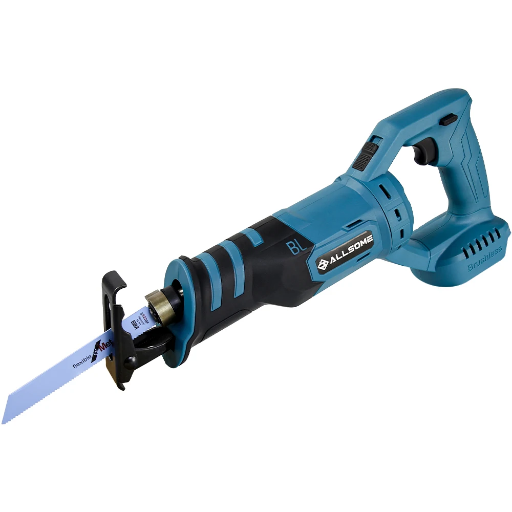 Allsome 왕복 톱 목재 및 금속 절단기, 18V 마키타 리튬 배터리용 전기톱