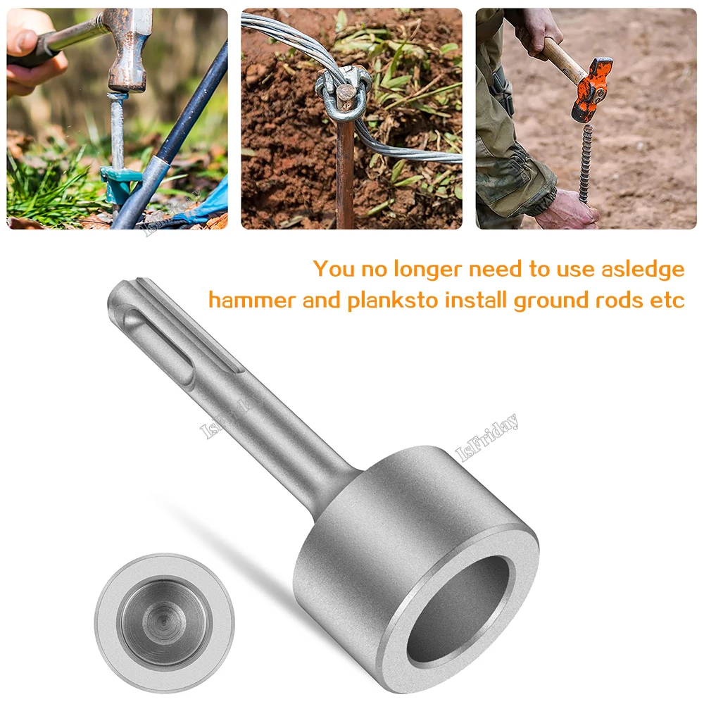 Ground Rod Driver 85mm Steel Drill Bit Driver Wide Compatibility Ground Rod Bits Socket for Rotary Hammer Drill Grounding Rods AliExpress