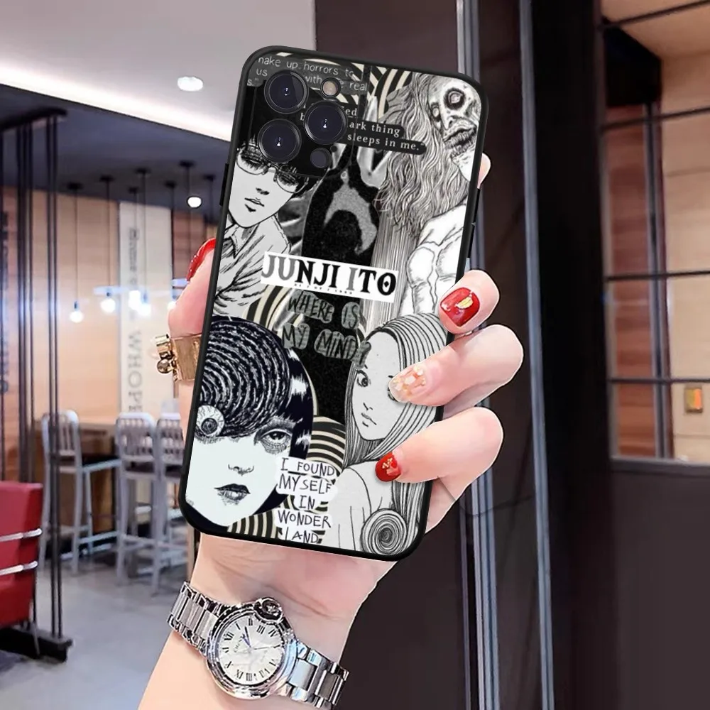 thumbnail image 1 of Junji Ito-funda de teléfono para iPhone 15, 8, 7, 6, 6S Plus, X, SE, 2020, XR, XS, 14, 11, 12, 13, Mini Pro Max, 1 of 5