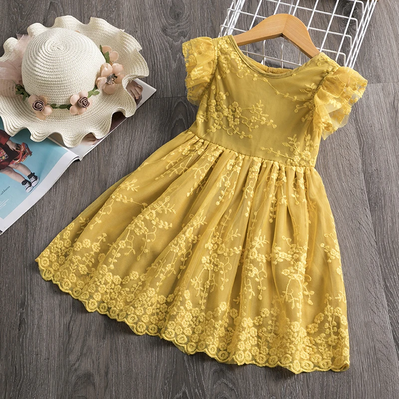Elegant Girl Baby Clothes Princess Dress For Child Birthday Party