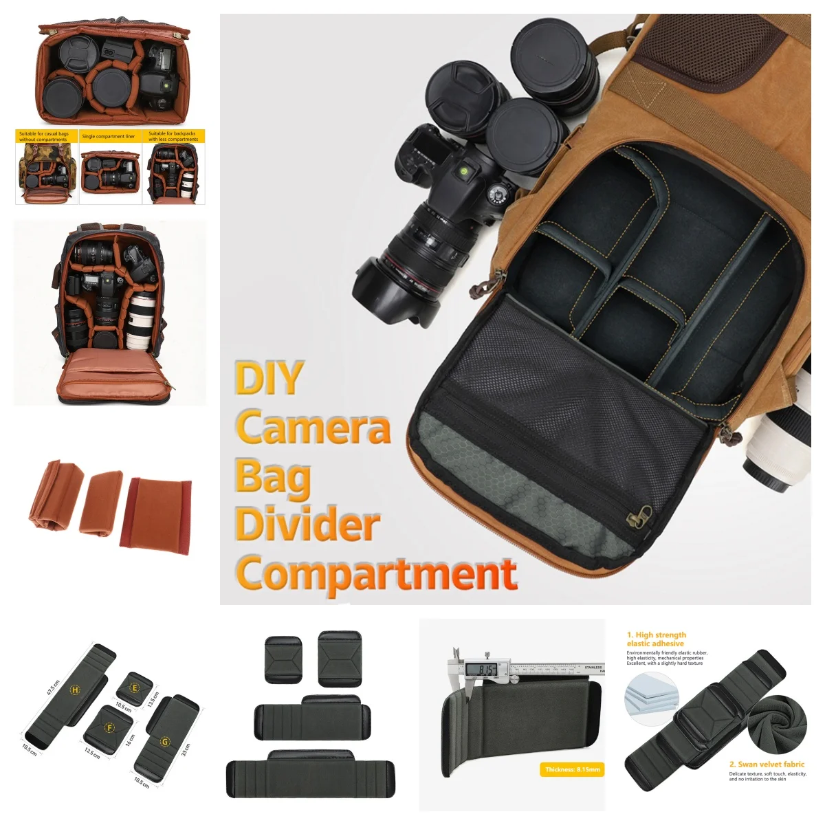Diy Hard Camera Case With Dividers Coffre A Outil PVC1 Waterproof