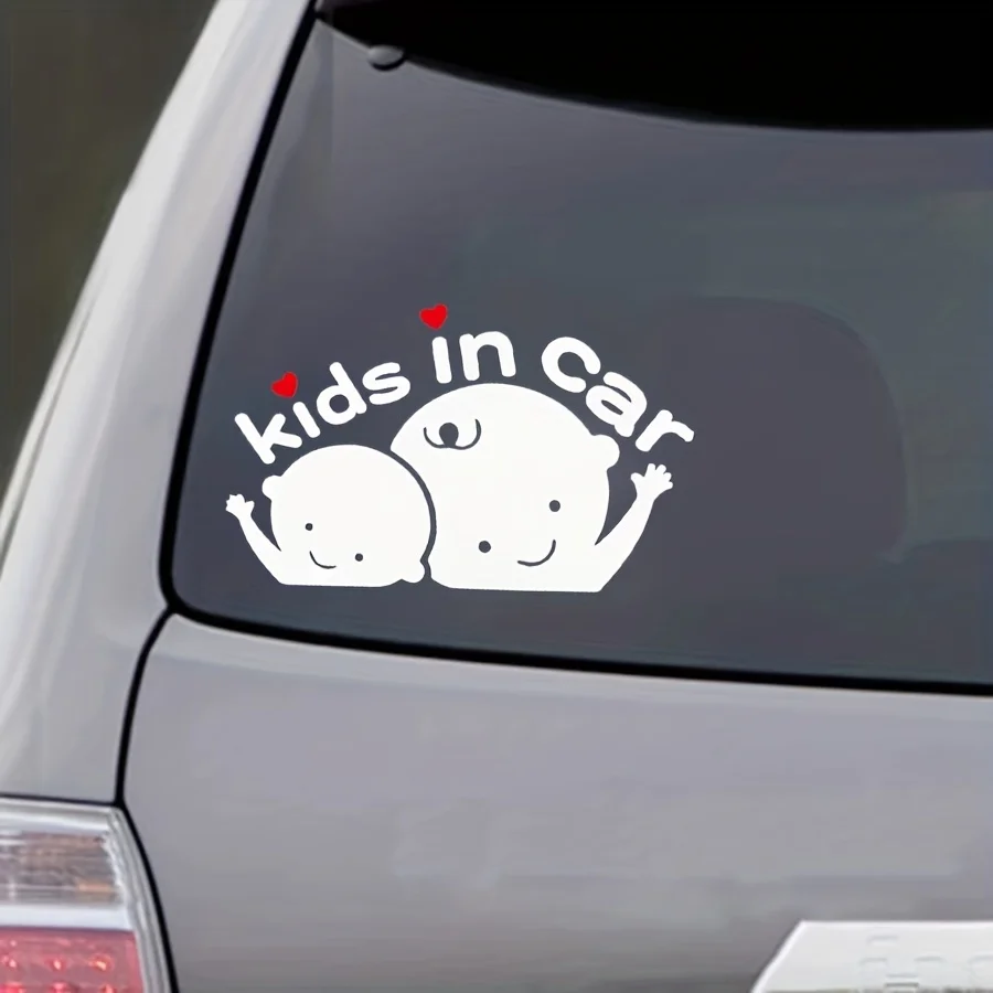 

Kiss In Car Cute Make High Quality Waterproofing Your Car Visible & Safe with Reflective Warning Stickers Laptop Decoration