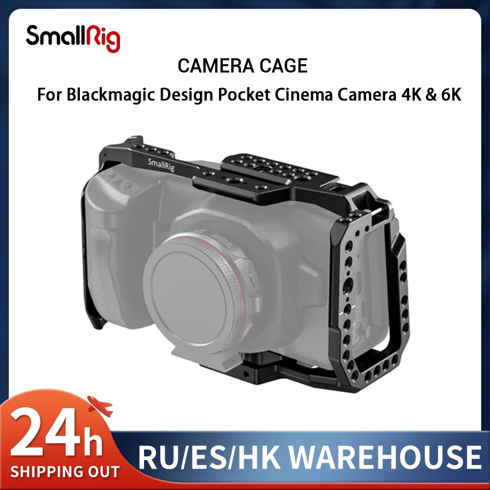 Smallrig Bmpcc 4K Cage Dslr Camera Blackmagic Pocket 4K / 6K Fotocamera Per Blackmagic Pocket Cinema Camera 4K / 6K Bmpcc 4K 2203B
