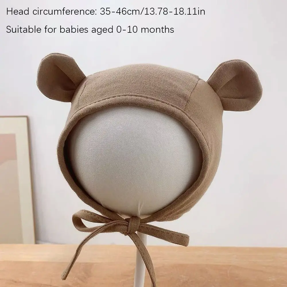 모든 경기 면 모자 곰 귀 통기성 태아 모자 귀 보호 모자 남여