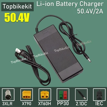 Ebike 50.4V 2A Li-Ion lipo Caricabatteria 48V 2A 110V-220V 12S 18650 Batteria Hailong Caricabatteria Bottiglia Caricabatteria