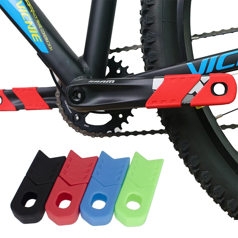 

4PCS Bike Crank Cover Protector Silica Gel BIcycle Race Crank Boot Protectors Crankset Protective Case