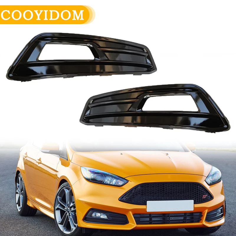 Front Bumper Fog Light Cover Grille and Headlight Frame - Premium Car Accessories