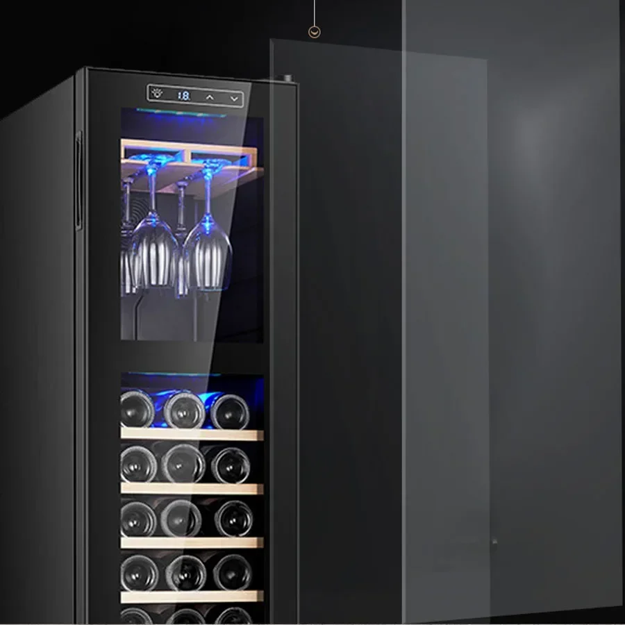 Narrow Wine Cabinet Living Room Corner Houses Home Decorative Cooler Mobile Wine Rack Refrigerator Armoire Restaurant Furniture