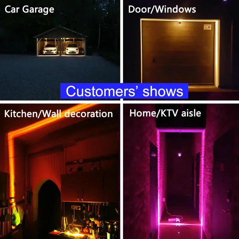 Tanie 12W LED kinkiety 360 stopni RGB Bluetooth zdalne okna parapet sklep