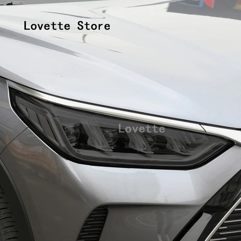 

Car Accessories For BYD SONG PLUS Car Headlight Protective Film Front Lamp Smoked Black Transparent TPU Sticker