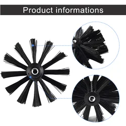 100/150mm Dryer Vent Cleaning Brush Chimney Lint Remover Bristle Nylon Hexagonal Rod Cleaning Household Tool Accessories
