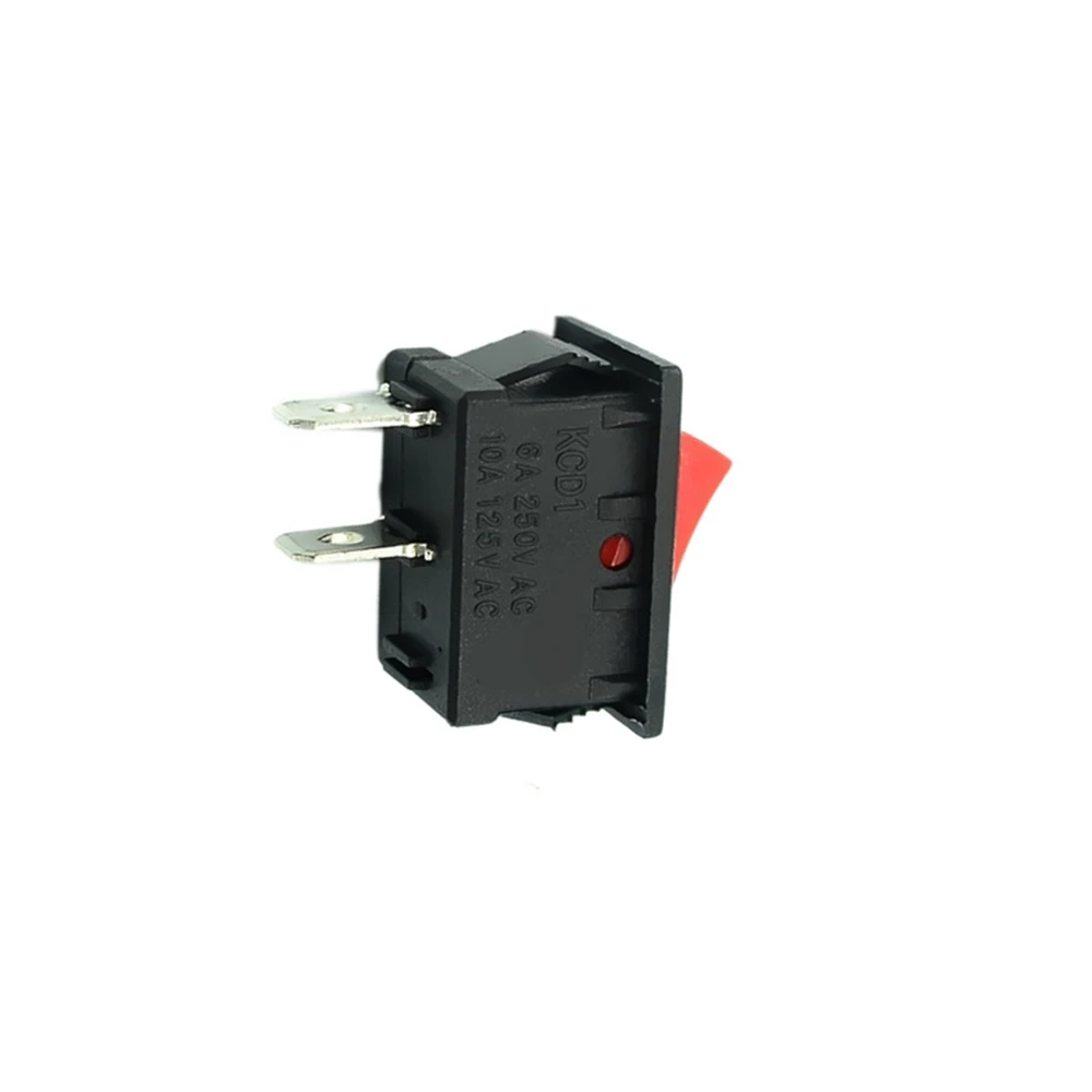 On-Off KCD11 2Pin 2P Car Rocker Switch 3A 250V 6A 125V AC Button KCD1-11 10X15 10X15 KCD117 5PCS