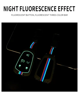 Custodia portachiavi per Auto in lega Shell per Cadillac ESV Escalade CTS XTS SRX ATS 2017 2018 2019 2022 CT5 XT5 XT6 accessori Auto - Custodia portachiavi per Auto in lega Shell per Cadillac ESV Escalade CTS XTS SRX ATS
