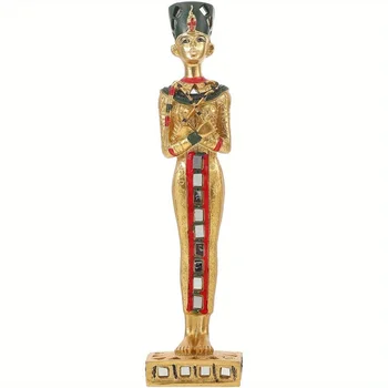 Ancient Egypt Figurines, Mini Egyptian Models Miniature Egyptian Pharaoh Anubis Statue Resin Sculpture Collectible