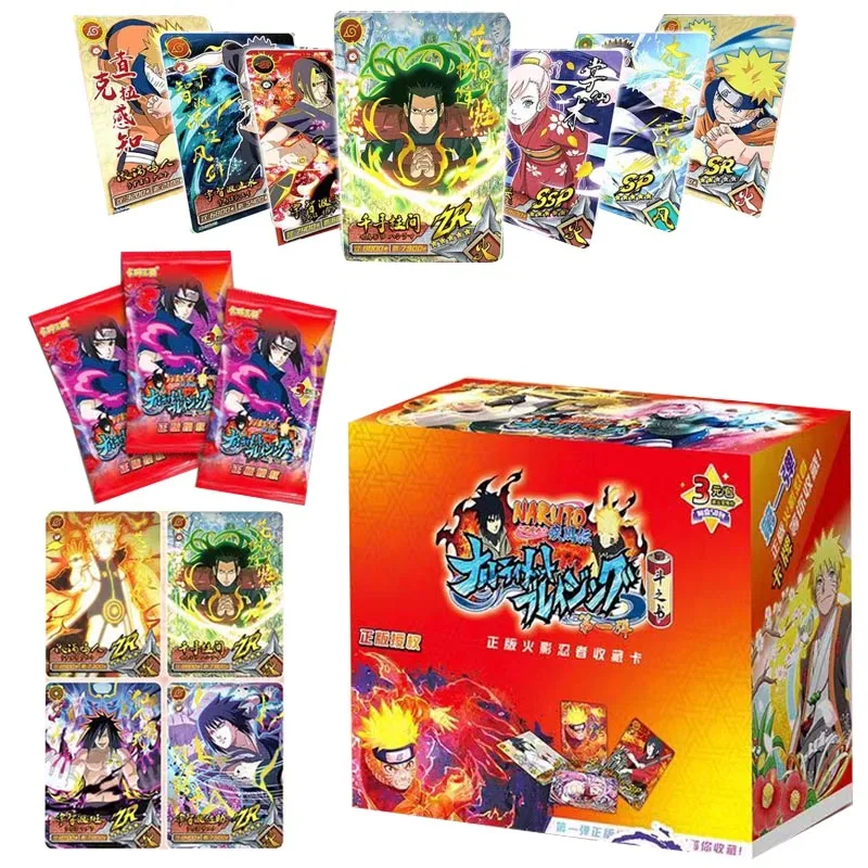 12/24/48box Naruto Cards Game Booster Box Sasuke Ninja Kakashi Games