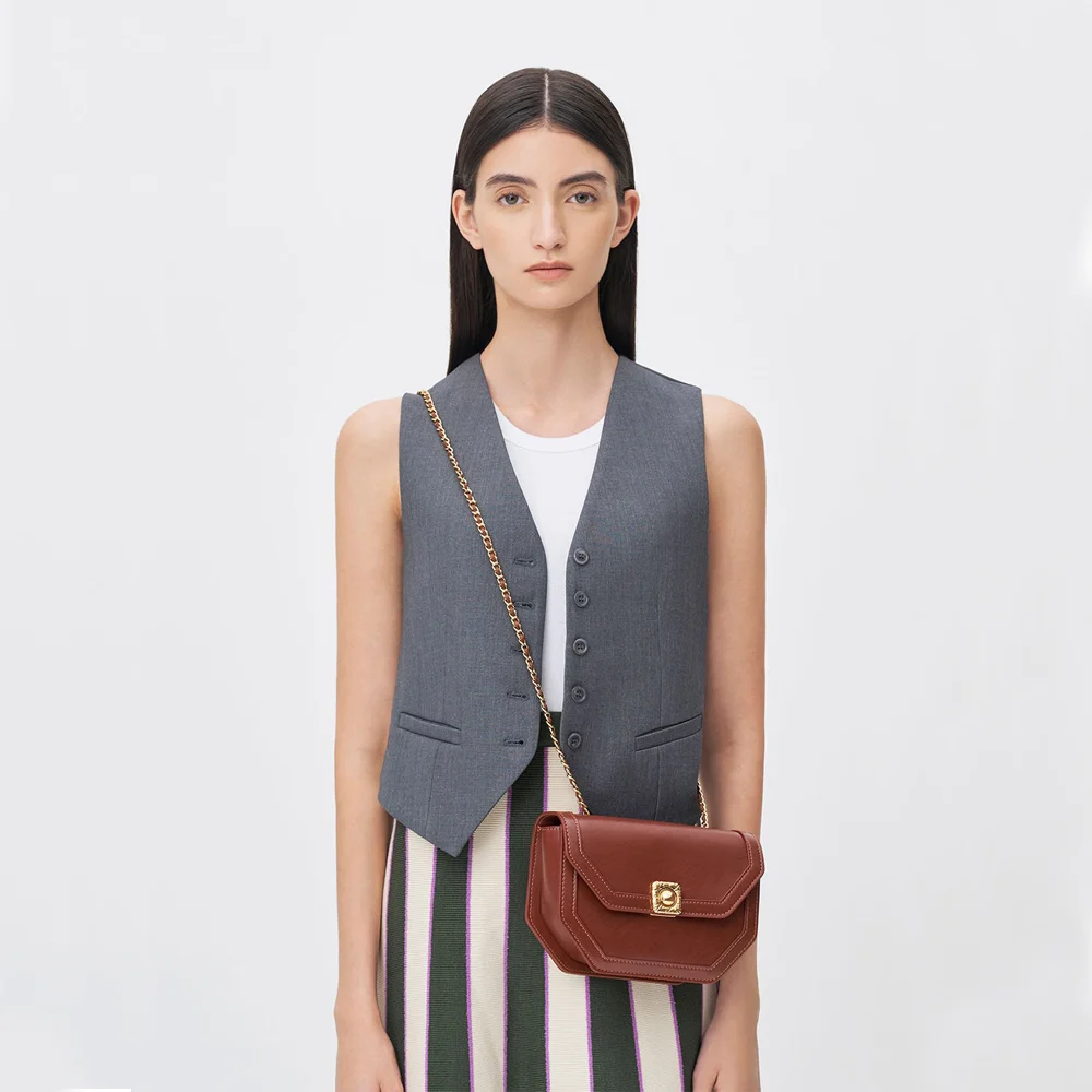 Office Vests for Women Single Breasted Sleeveless Jacket Summer V-Neck Casual Waistcoat Loose Clothing Coats Jackets Women's