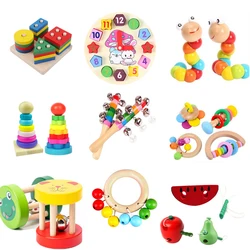 Montessori Toys Baby 5 Keys Wooden Xylophone 1 2 3 Years Kids Music Instrument Toys Preschool Early Learning Toys For Children