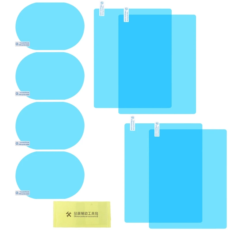 

8Pcs Car Rain-proof Film Rearview Mirror Waterproof Film Glass Anti-Fog Stickers LX0E