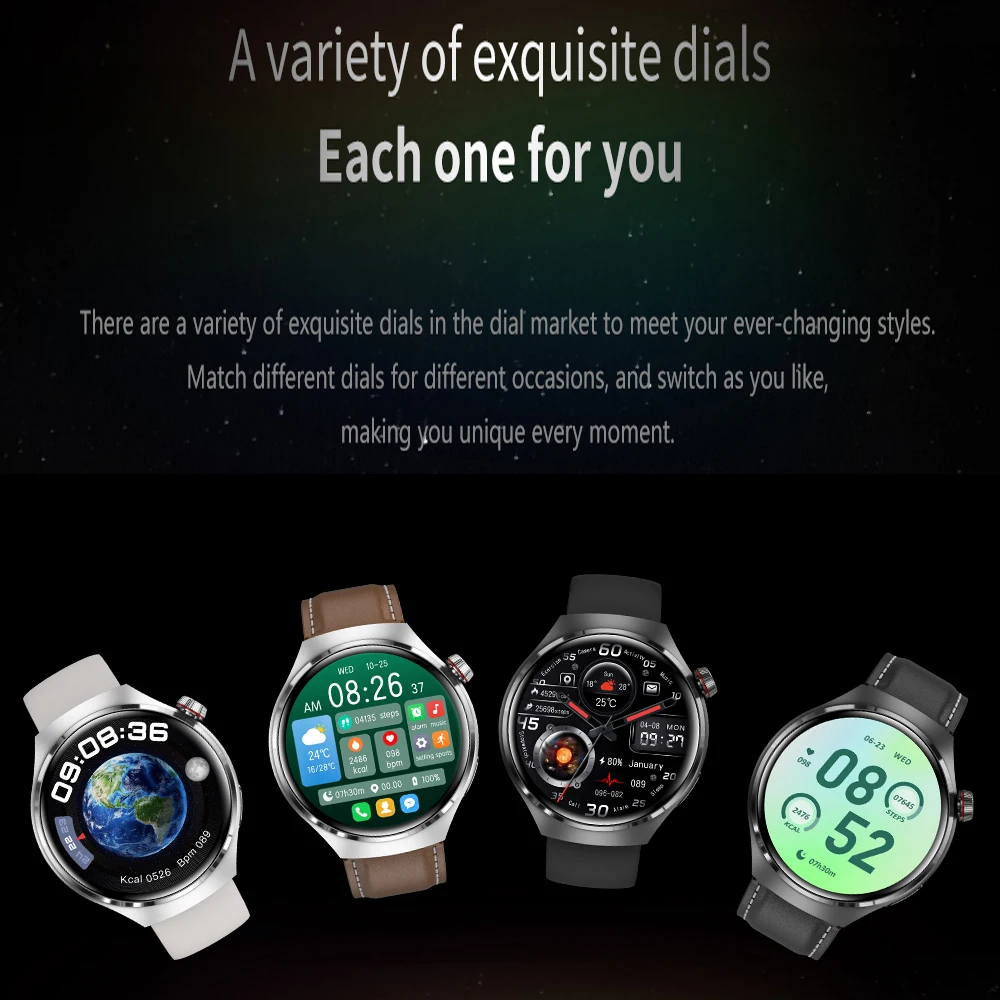 2023 Smartwatch GT4 Pro HD Full Touch Screen 2 Straps BT Music Calling  Reloj Inteligente Fitness Tracker GT4 Smart Watch From Spacex, $5.8