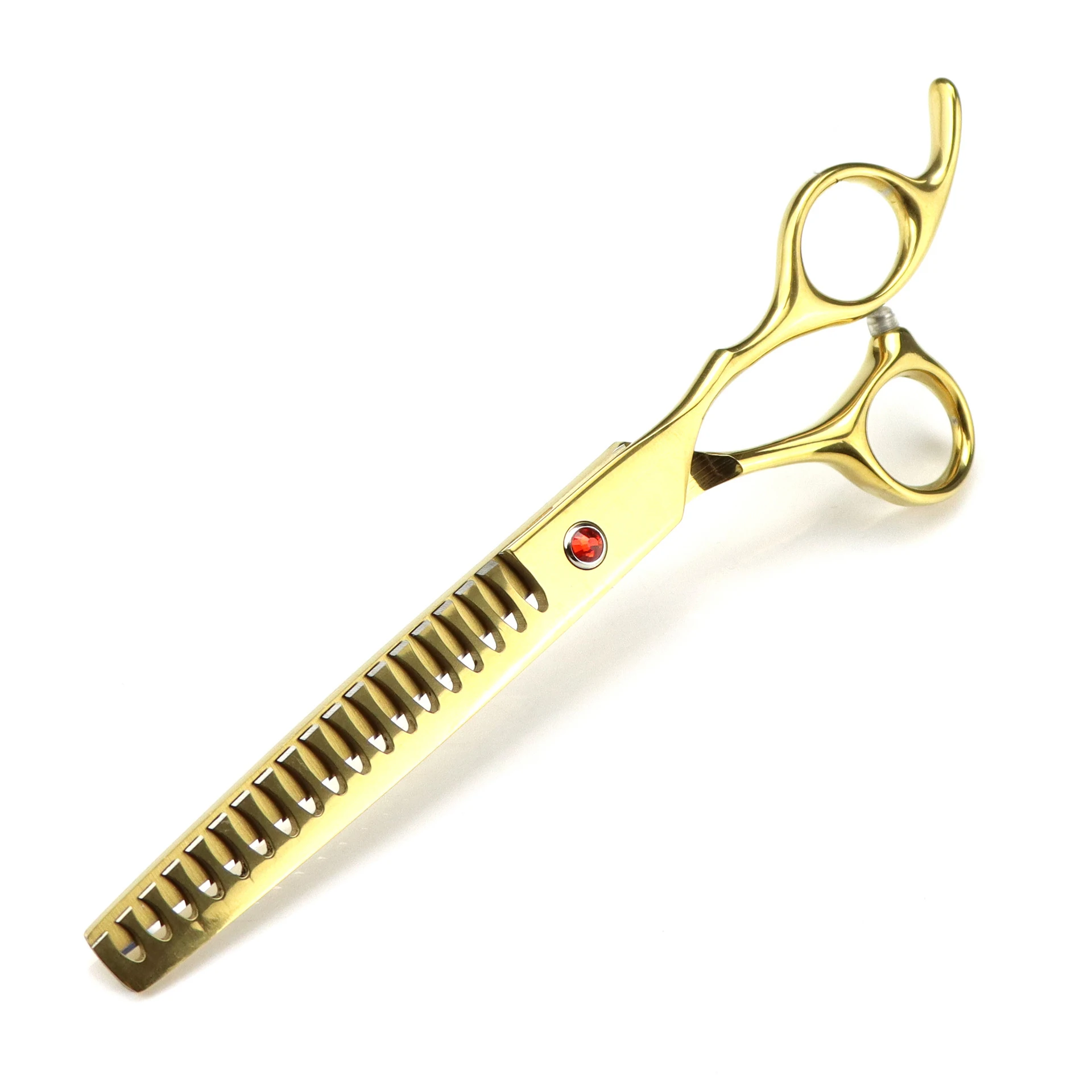 Dog Grooming Scissors Professional 7" Japan 440C Thinning Shears Dog Chunker Scissors Fishbone Teeth Puppy Shears