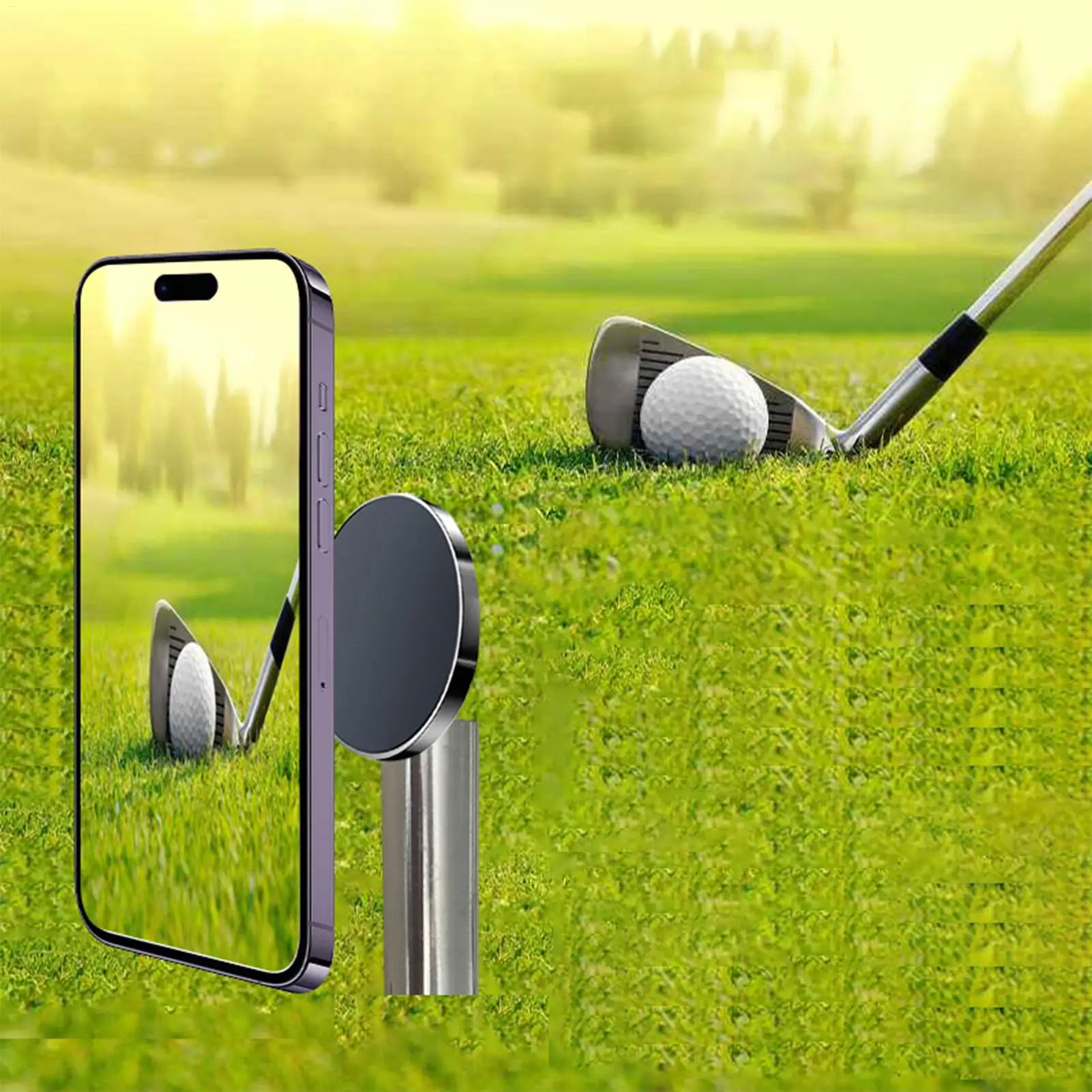 Golf Monopod Golf Monopod Selfie Ground Phone Holder Stable Portable Mount for Cellphone Camera Video Filming Travel Outdoor