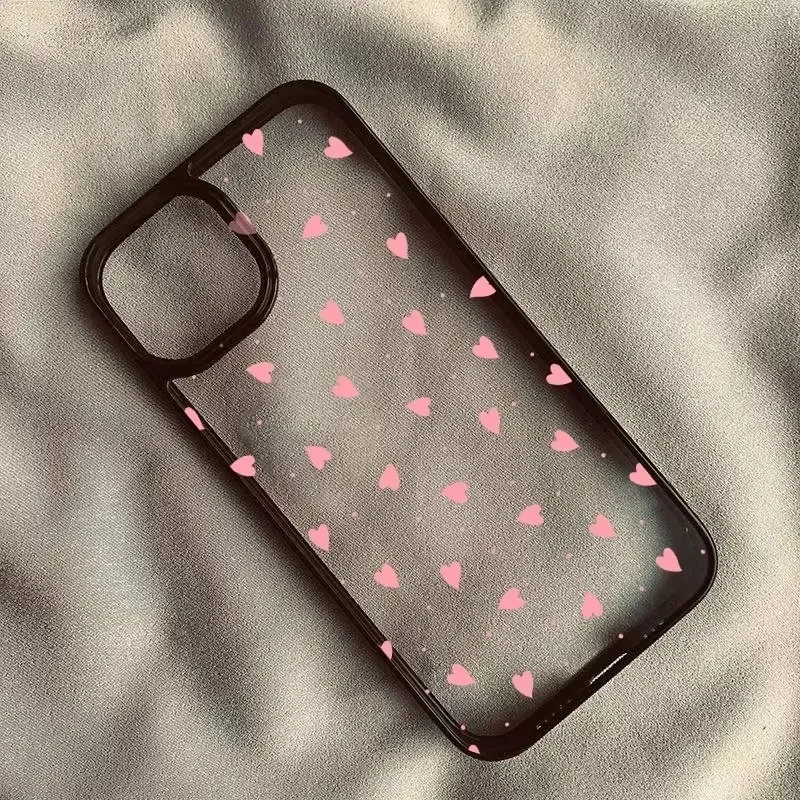 Adorable Pink Heart Phone Case Cover