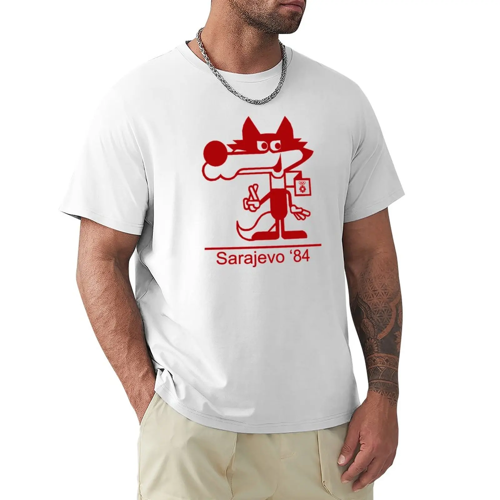 

Vucko - Mascot 1984 - Sarajevo T-Shirt black t shirt Anime t-shirt mens workout shirts