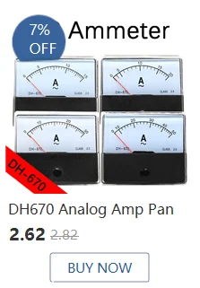 Anlog Amp Meter DH-670 DC Amperemeter Gauge Strom Meter Panel Ampere Meter Strom Tester dc amp meter DC1A2A3A5A1015A2030A50A100A – Detail 4
