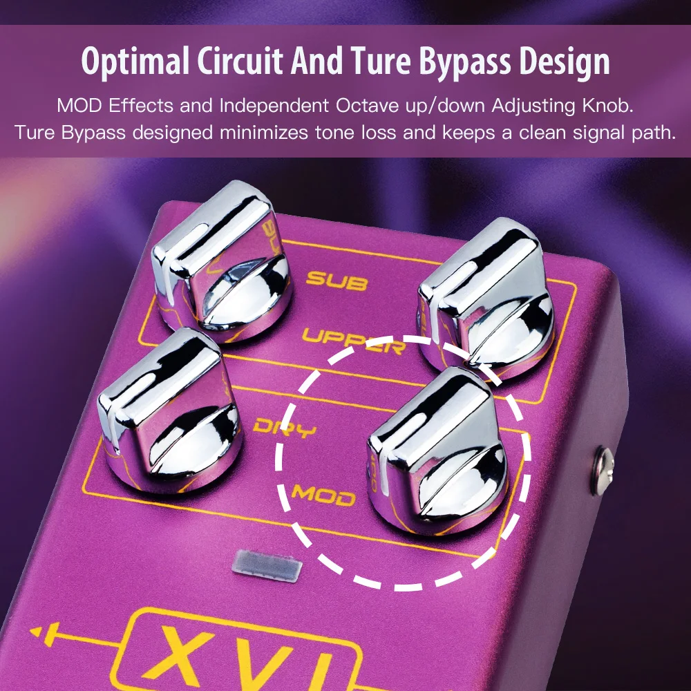 R-13 XVI Octave Pedal with Modulation Effects and Independent Octave Adjustment