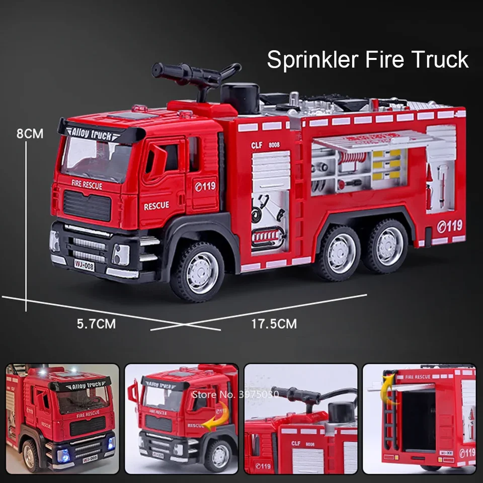 Vettore Camion Dei Pompieri Per Bambini