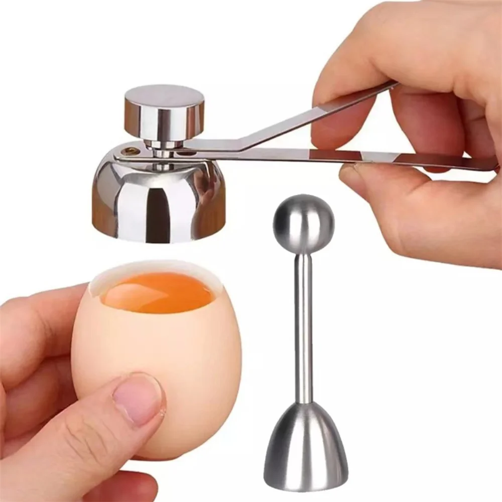 Egg Cutters Egg Slicer Kitchen Opener Tool Cracker Remover Shells Separator For Hard Soft Boiled Eggs 1Pcs egg shell opener egg slicer egg opener egg shell scissors egg piercer