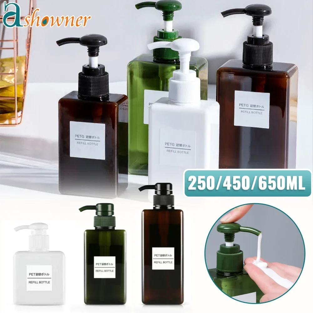 250/450/650ml Foaming Soap Dispenser Bottles Empty Soap Foam Bottle Hand Sanitizer Shampoo Lotion Pump Liquid Container Bottle