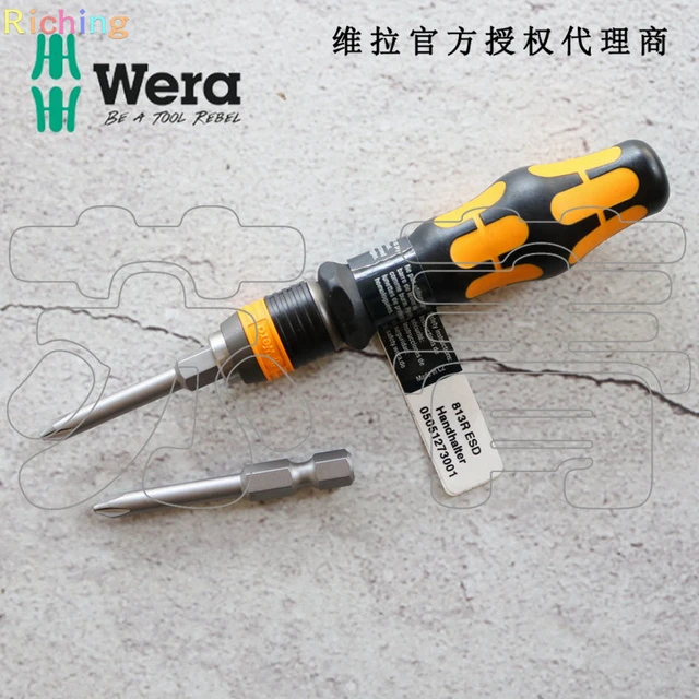 Wera-destornillador de precisión electrónico hexagonal Kraftform Micro  2054, 0,7/0,9/1,3/2